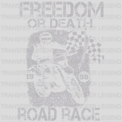 Freedom Or Death - Motocycle Design DTF Heat Transfer - transferlegend