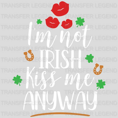 Kiss Me Anyway St. Patrick's Day Design - DTF heat transfer - transferlegend