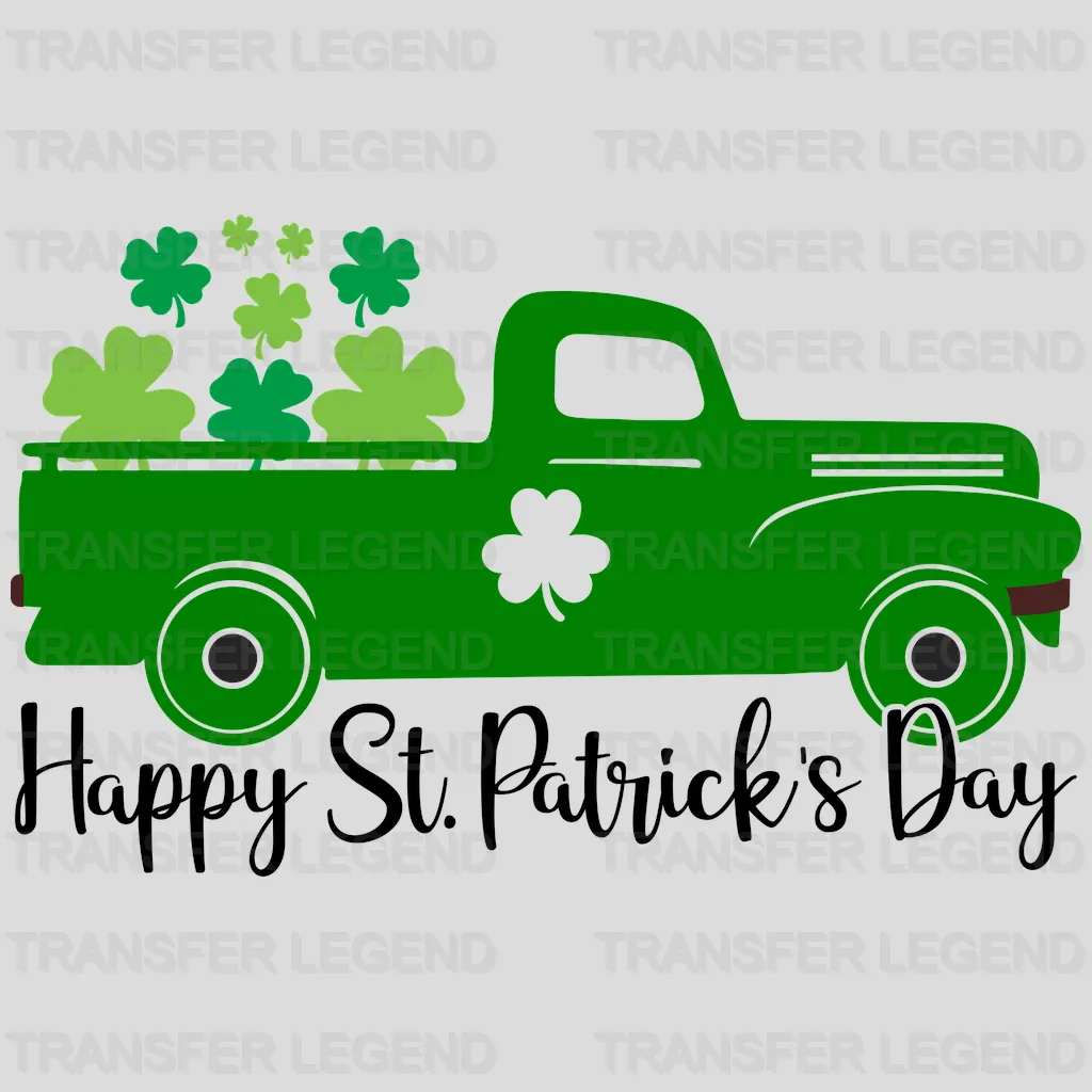 Truck St. Patrick's Day Design - DTF heat transfer - transferlegend