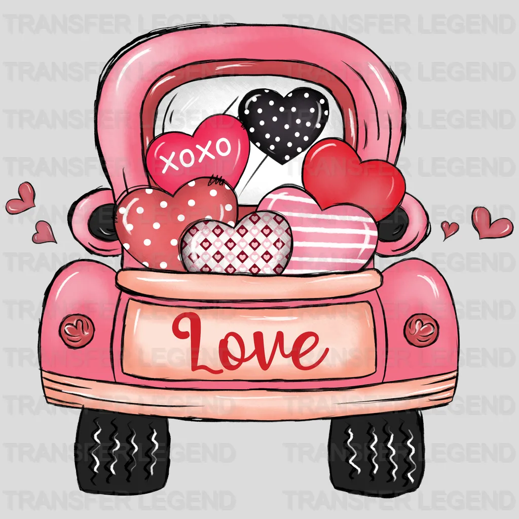 LOVE TRUCK XOXO - DTF heat transfer - transferlegend