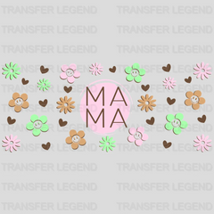 Mama Flowers UV DTF Transfer Cup Wrap UV DTF Sticker - transferlegend