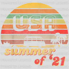 USA Summer Of '21 Design - DTF heat transfer - transferlegend