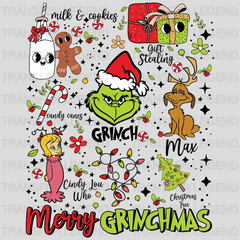 MERRY GRINCHMAS DD, Christmas Design, Dtf Heat Transfer - transferlegend