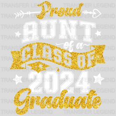 Proud Aunt Of A Class Of 2024 Graduate Design - DTF heat transfer - transferlegend