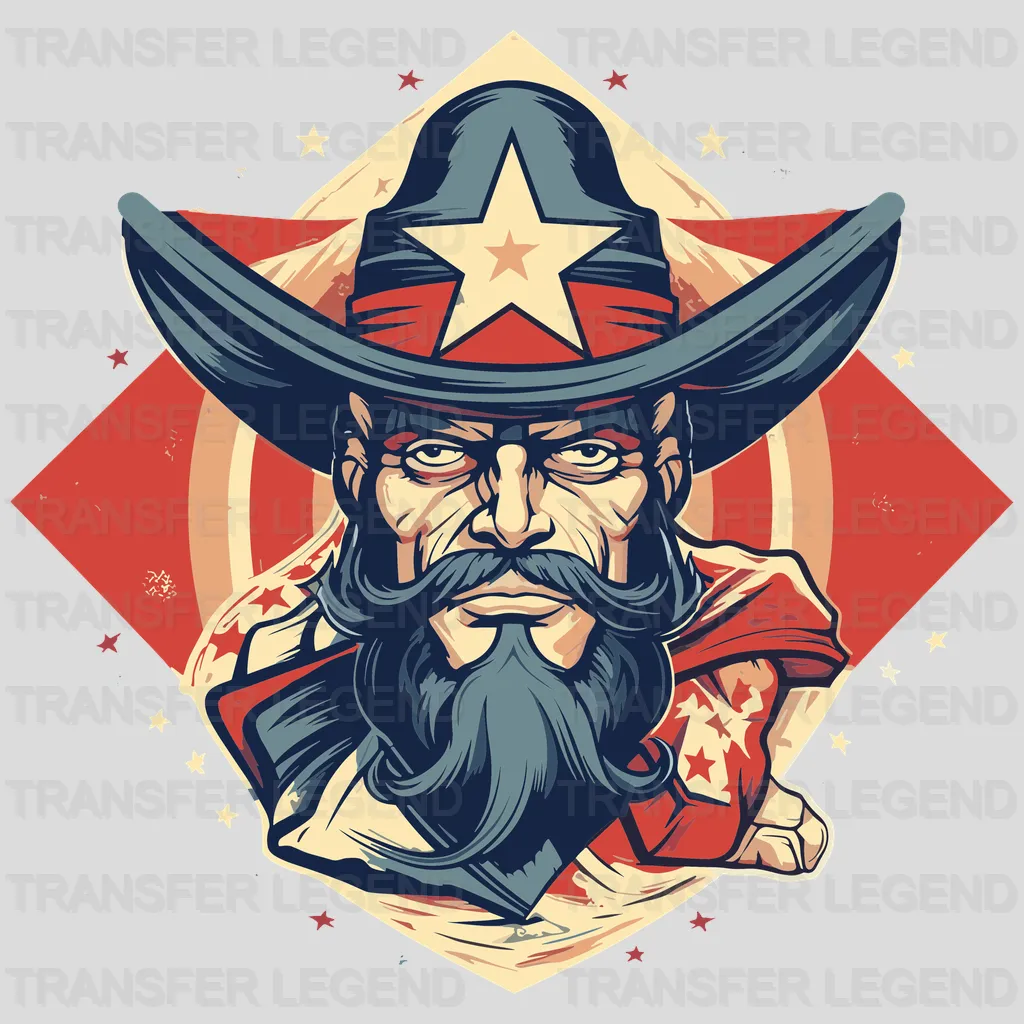Cowboy USA Design - DTF Heat Transfers - transferlegend