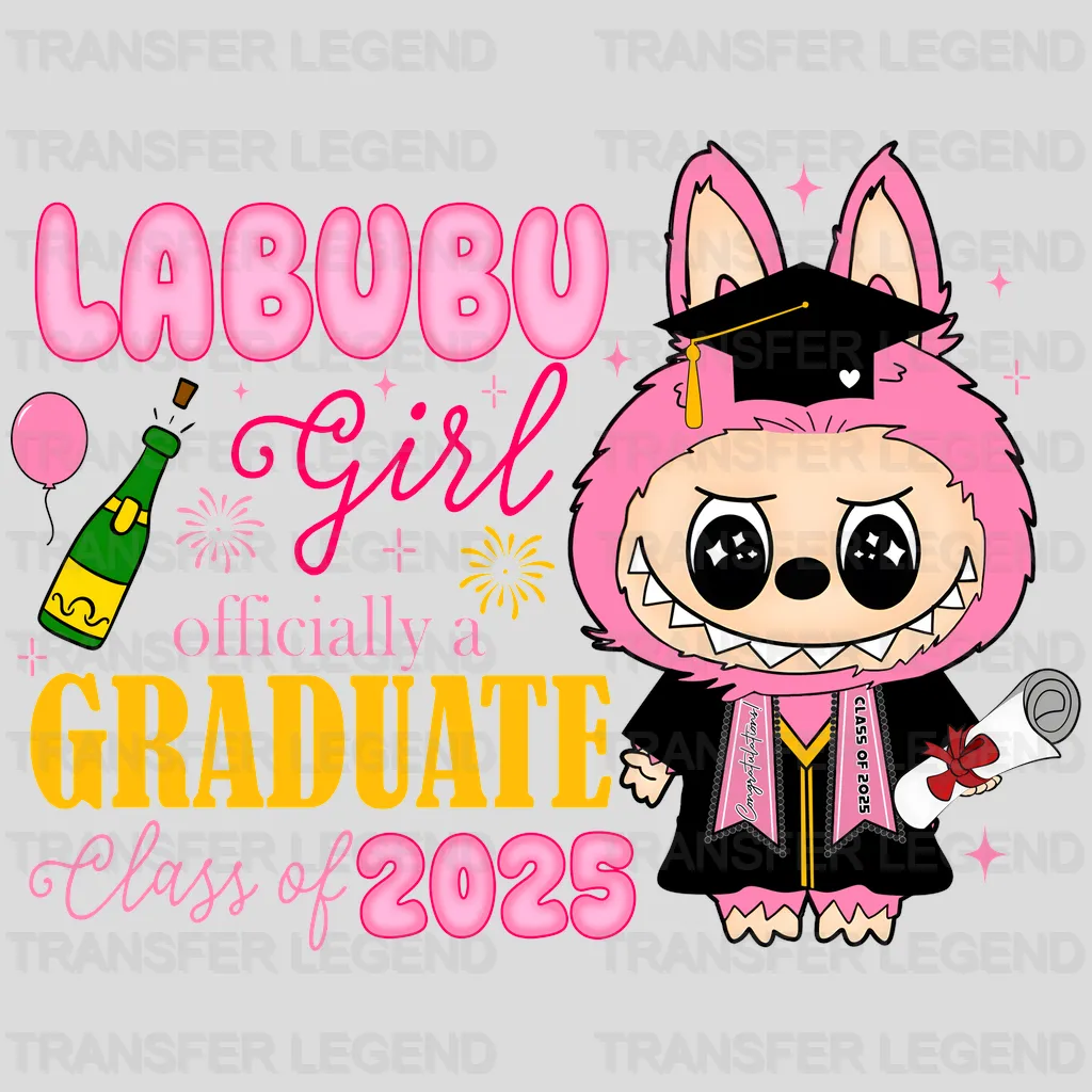 Class of 2025 Labubu Design - DTF Heat Transfers