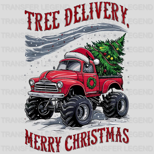 Tree Delivery Christmas design - DTF Heat Transfer - transferlegend