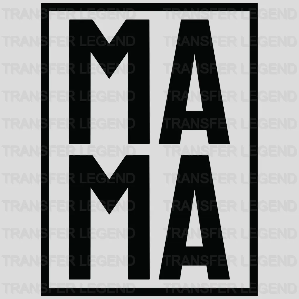 Square Mama - Cool Mom - Mothers Day  - Funny Mom - Design - DTF heat transfer - transferlegend