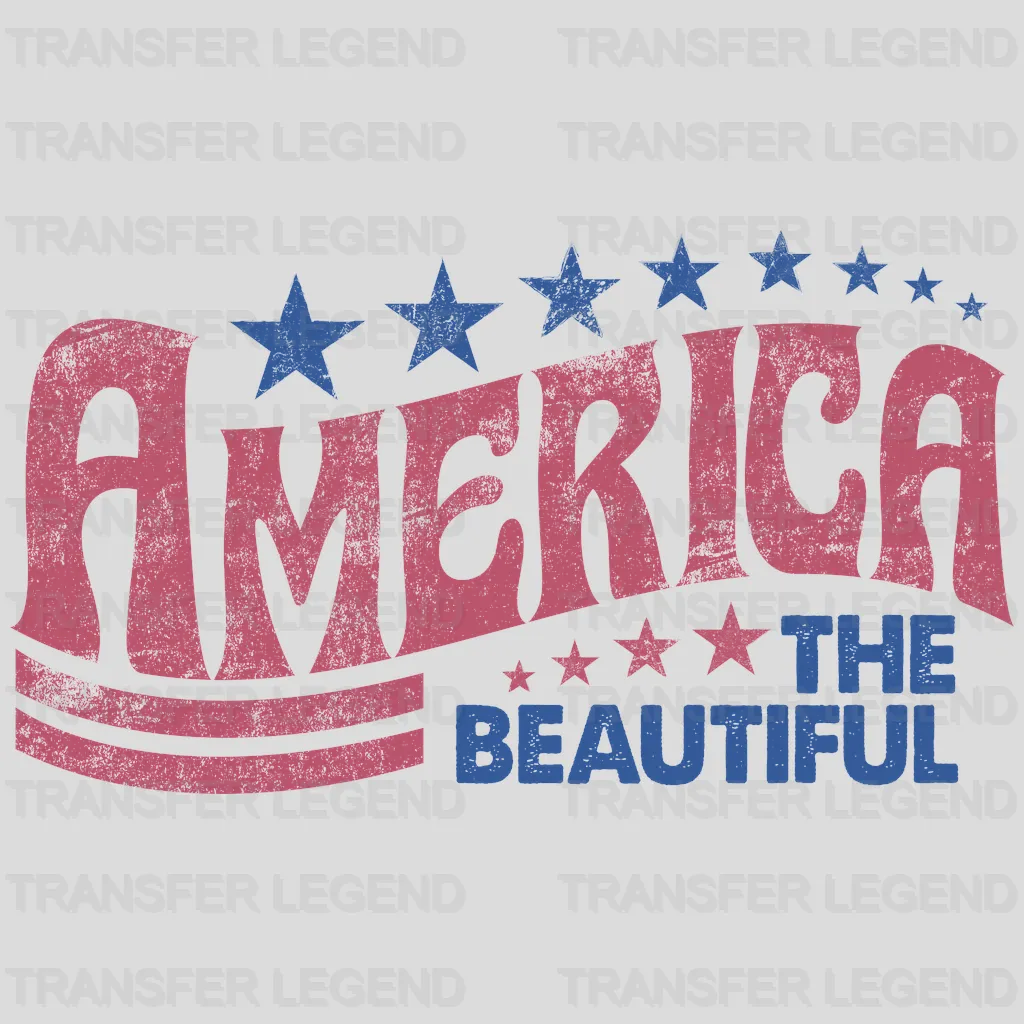 America The Beautiful DTF Transfer - transferlegend