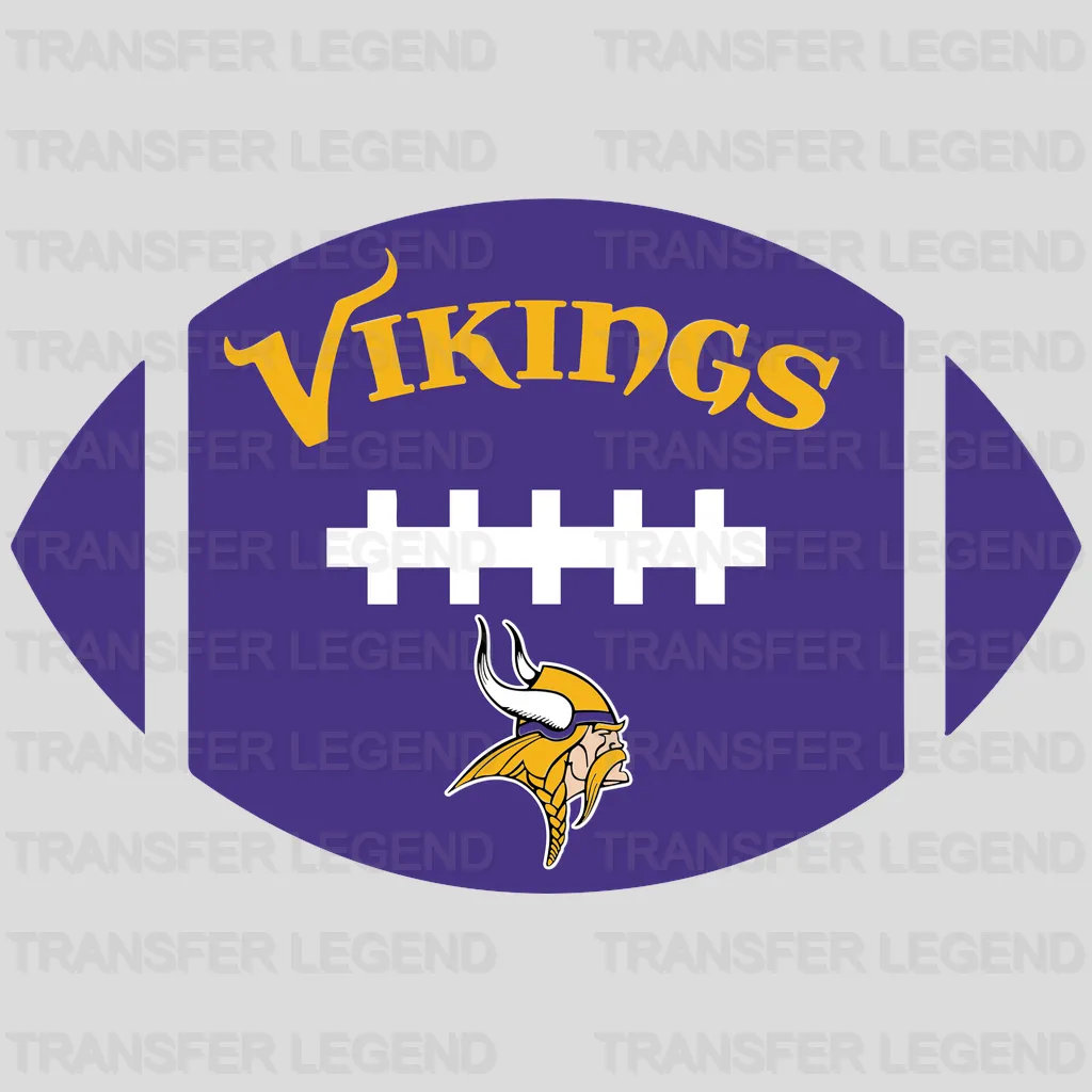 Minnesota Vikings Football Icon Heart Logo NFL Design - DTF Heat Transfer