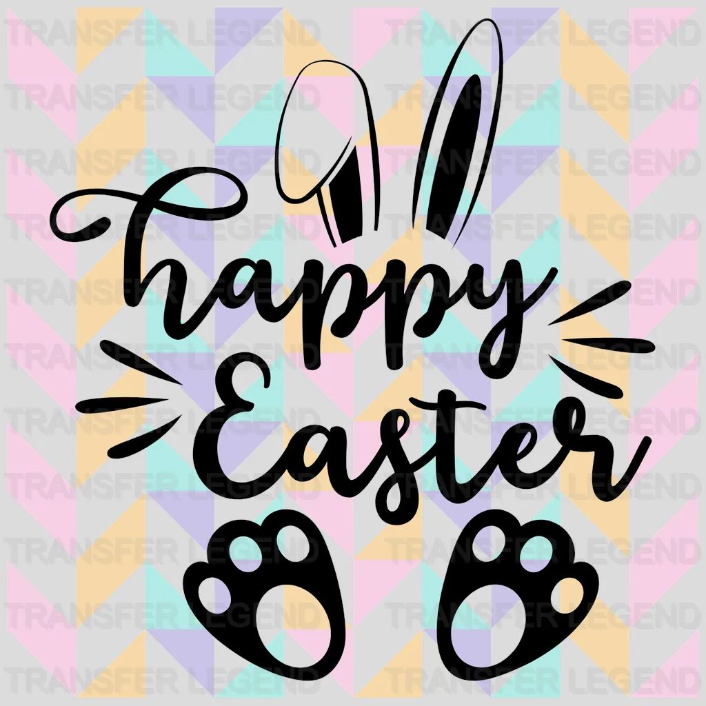 Happy Easter Design - DTF heat transfer - transferlegend