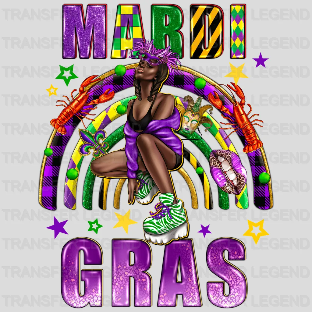 Mardi Gras Design- Mardi Gras DTF heat transfer - transferlegend