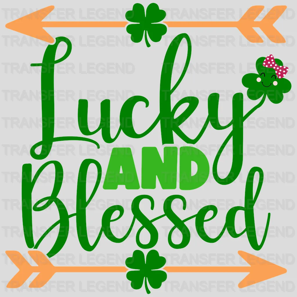 Lucky & Blessed St. Patrick's Day Design - DTF heat transfer - transferlegend