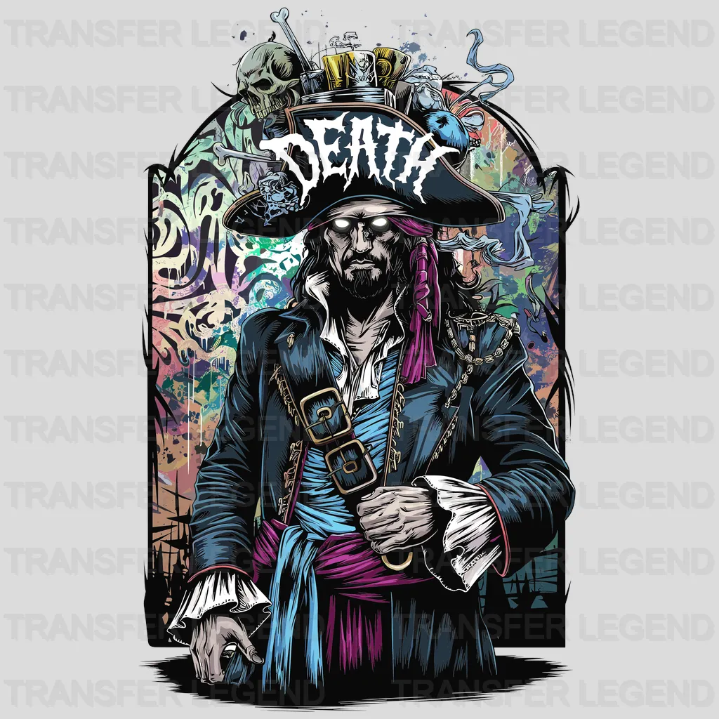 Death Is My Name Pirate Design - DTF Heat Transfer - transferlegend