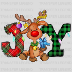 Joy Deer Christmas Design - DTF heat transfer - transferlegend