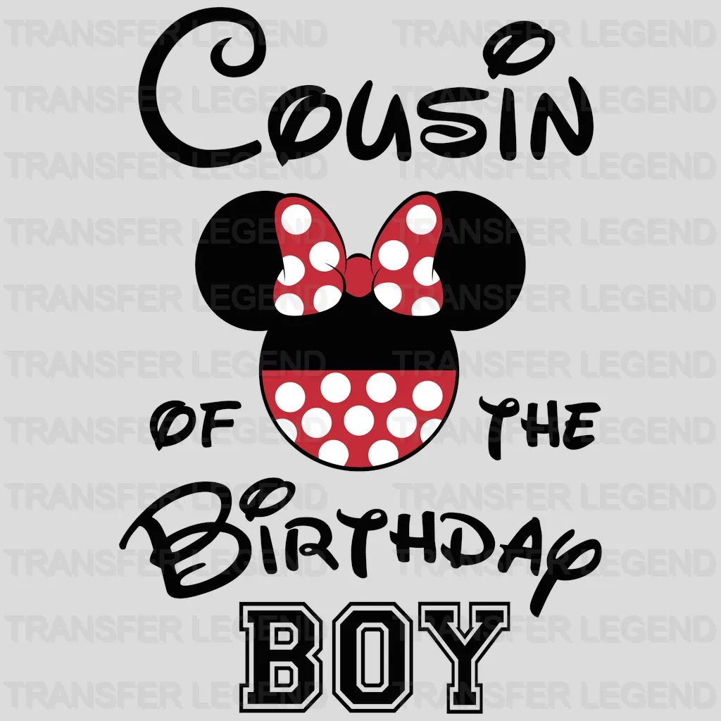 Birthday Boy Family Ears Design - DTF heat transfer - transferlegend