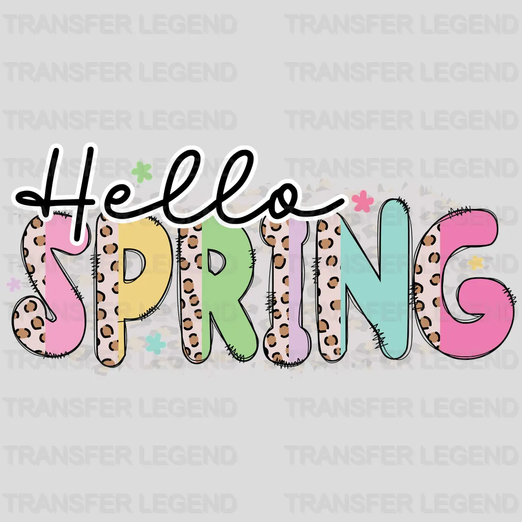 Hello Spring Easter Design - DTF heat transfer - transferlegend