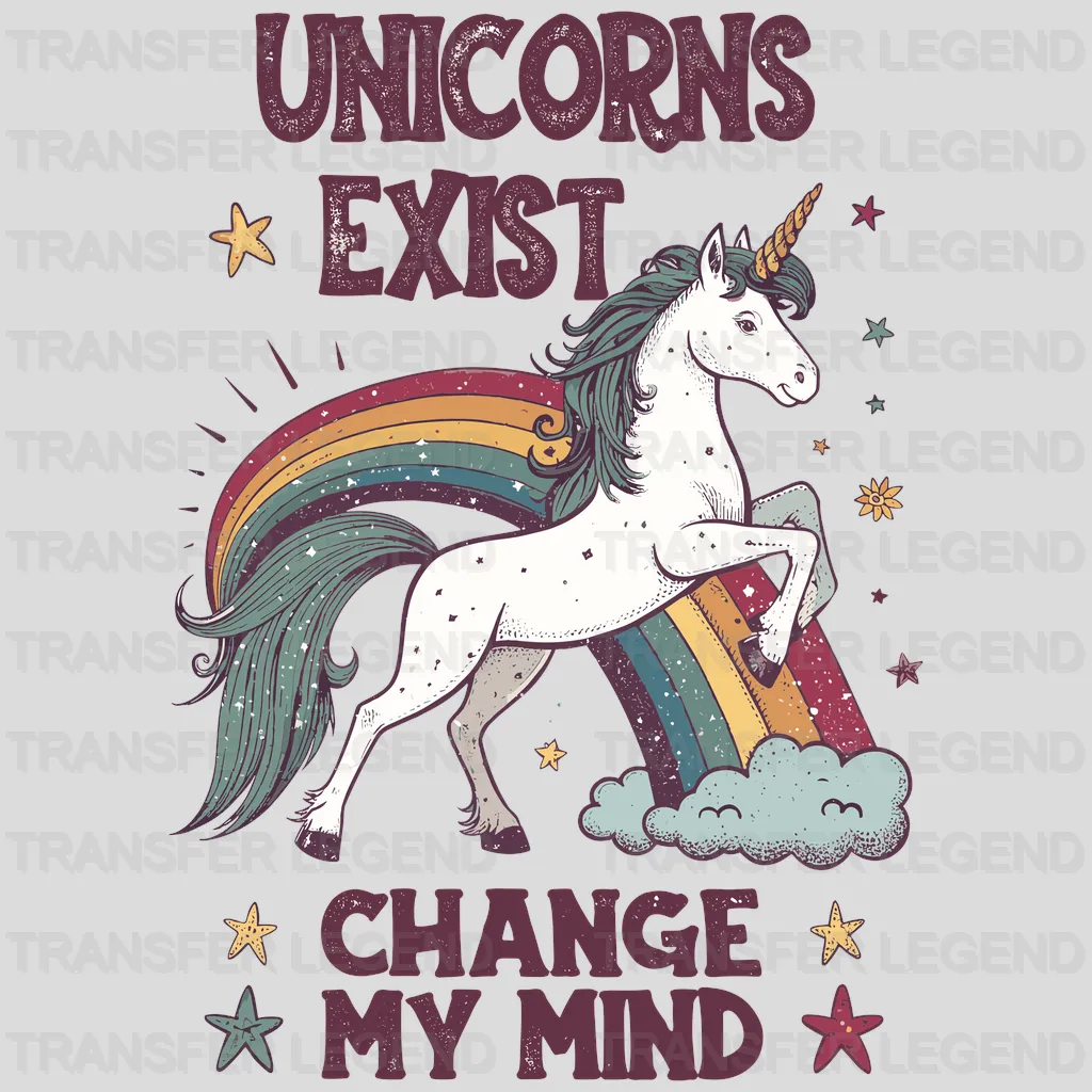 Change My Mind Unicorn Design - DTF Heat Transfers - transferlegend