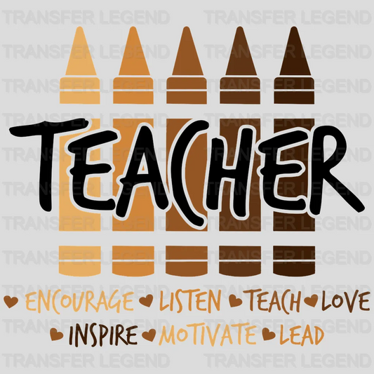 Teacher - BLM design DTF heat transfer - transferlegend