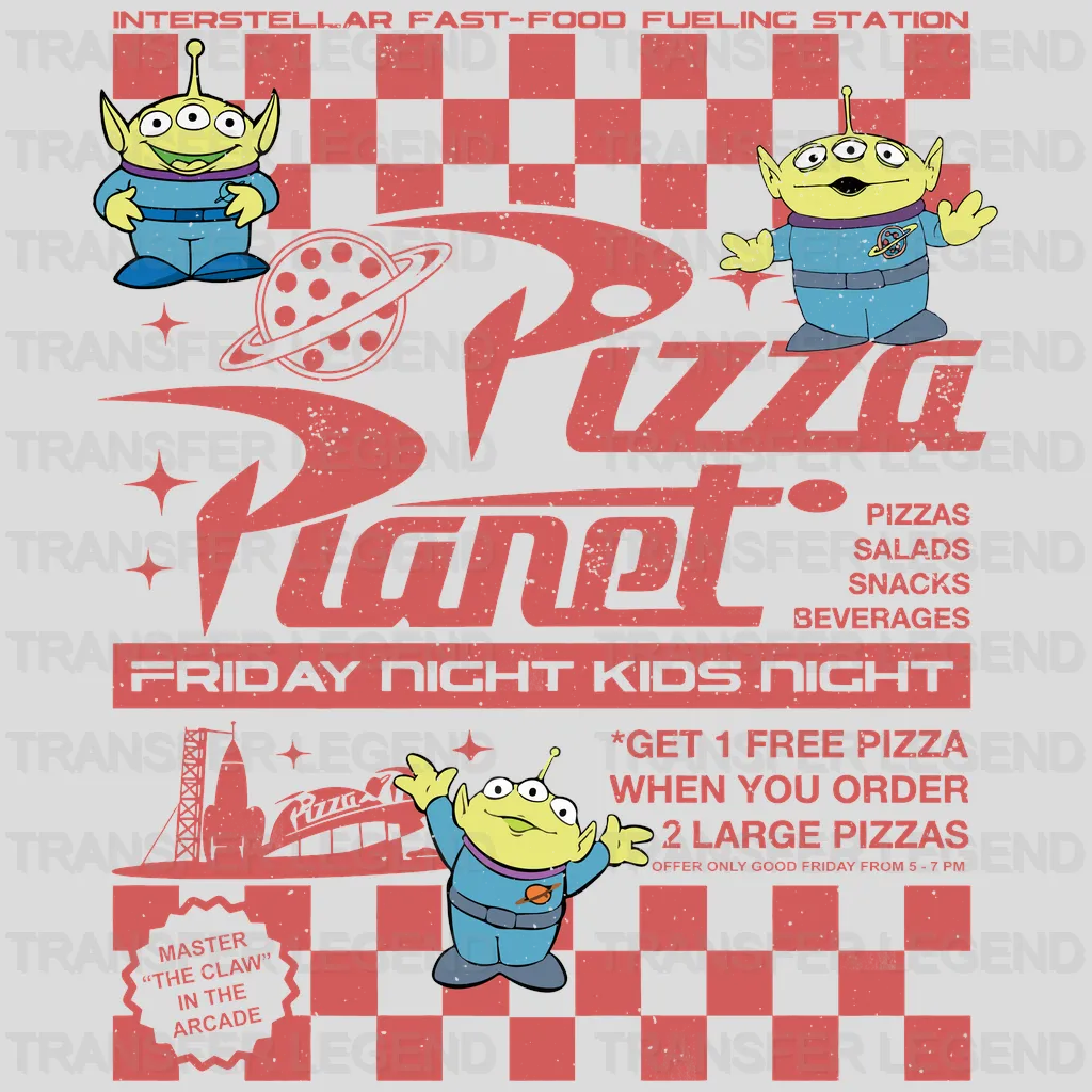 Pizza Planet Toy Story Disney Designs - DTF Heat Transfers