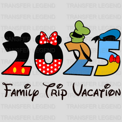 Vacation Trip 2025 Minnie & Mickey Cartoon Designs - DTF Heat Transfer - transferlegend