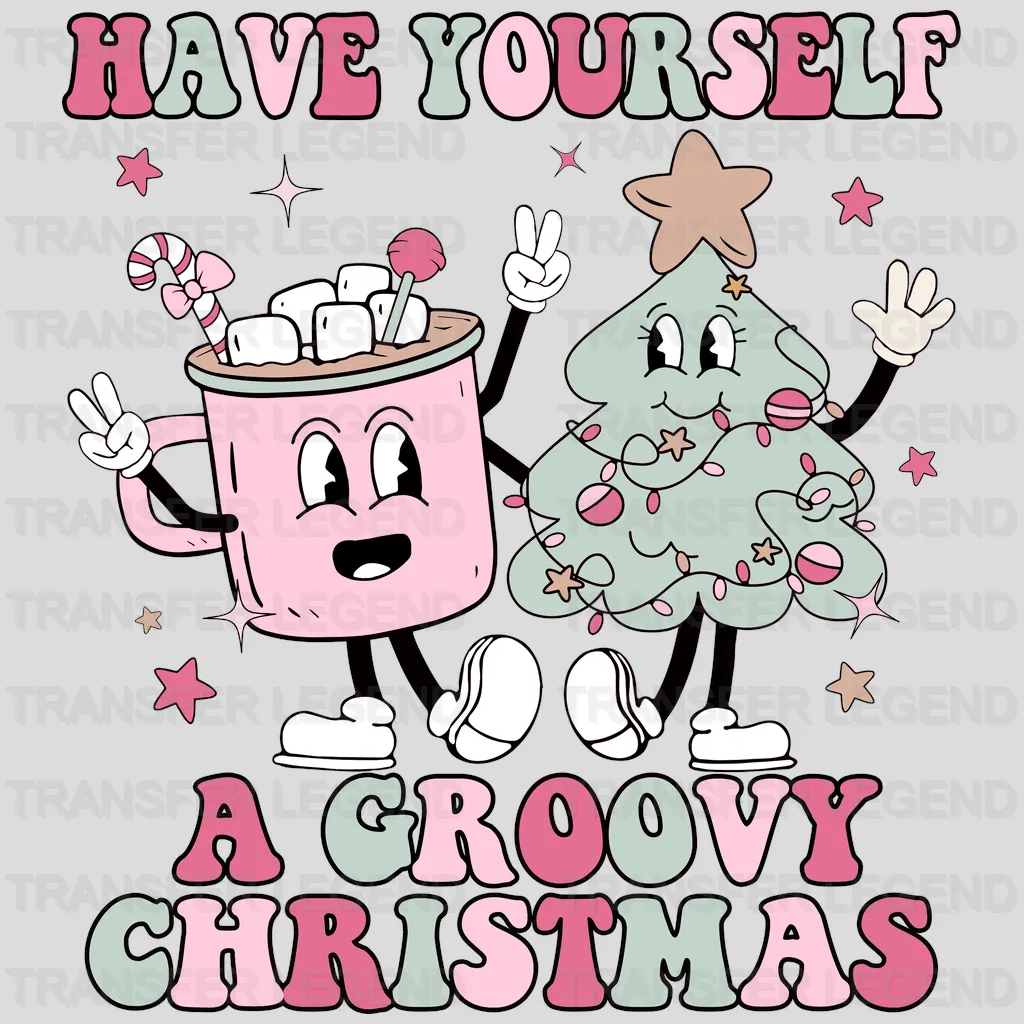 GROOVY Christmas Design - DTF heat transfer - transferlegend