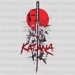 Katana Sword Asian Design - DTF Heat Transfer - transferlegend