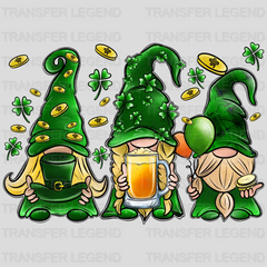 St. Patrick's Day Gnome Beer Design - DTF heat transfer - transferlegend