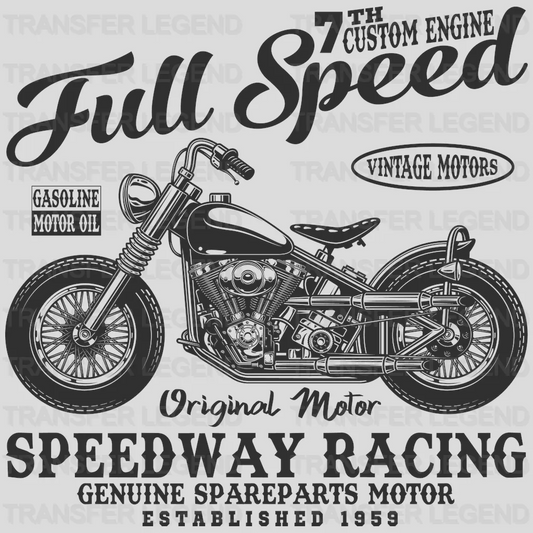 Full Speed Original Motor - Motocycle Design DTF Heat Transfer - transferlegend