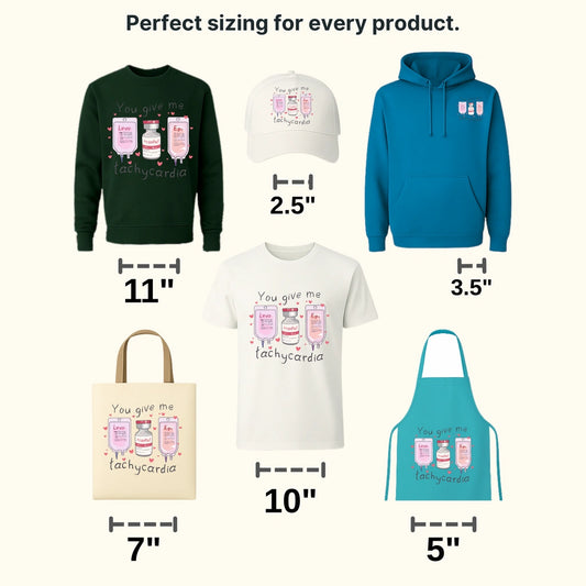 You Give Me Tachycardia Valentine's Day Design - DTF heat transfer - transferlegend