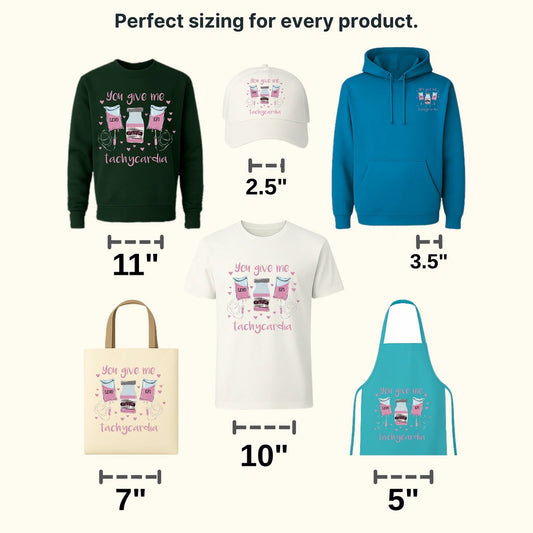You Give Me Tachycardia Valentine's Day Design - DTF heat transfer - transferlegend
