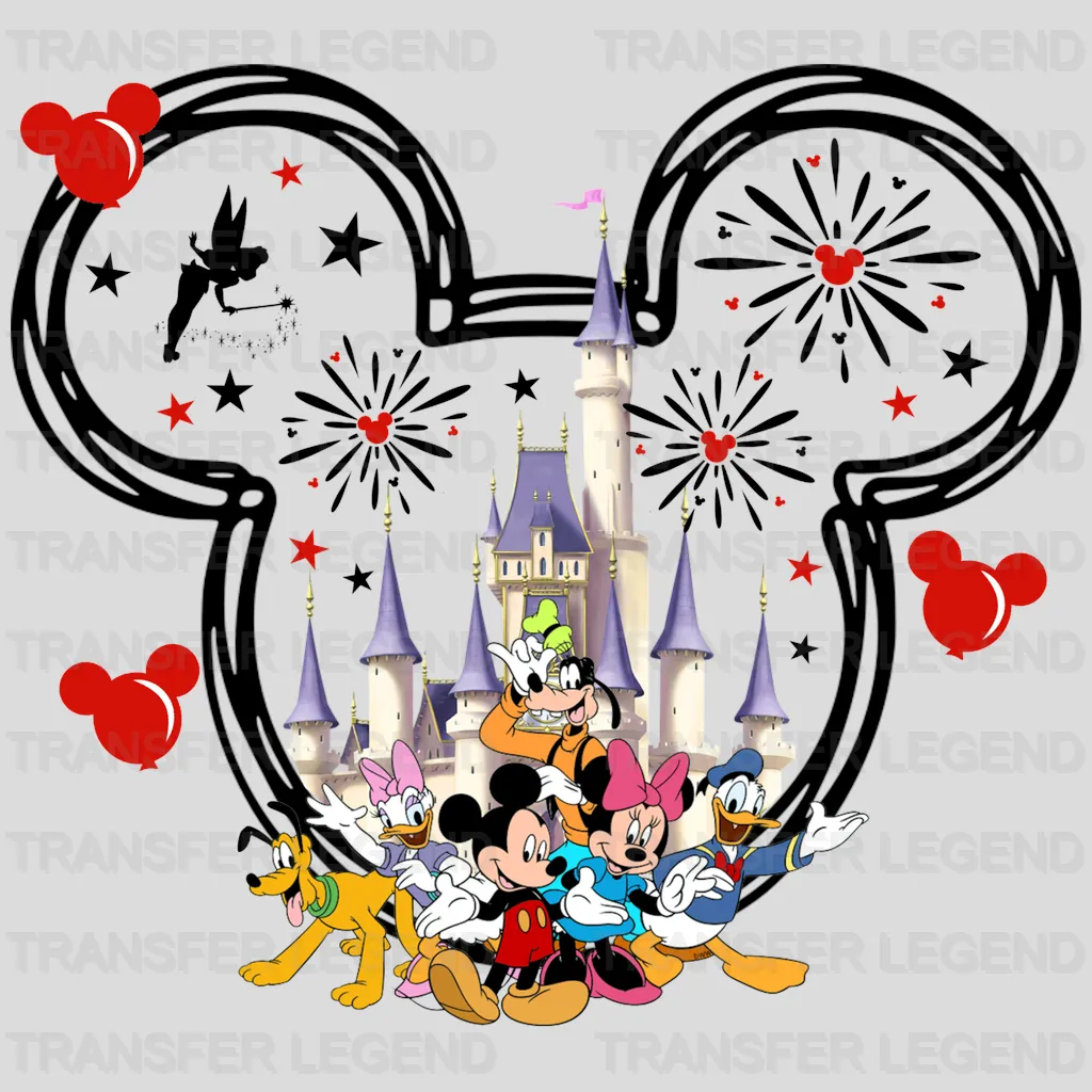 Disney Mickey And Friends Disney Trip Mickey Head Design - DTF heat transfer - transferlegend