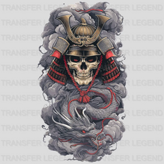 Dragon Beats Skull Asian Design - DTF Heat Transfer - transferlegend