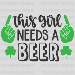 This Guy Needs A Beer St. Patrick's Day Design - DTF heat transfer - transferlegend