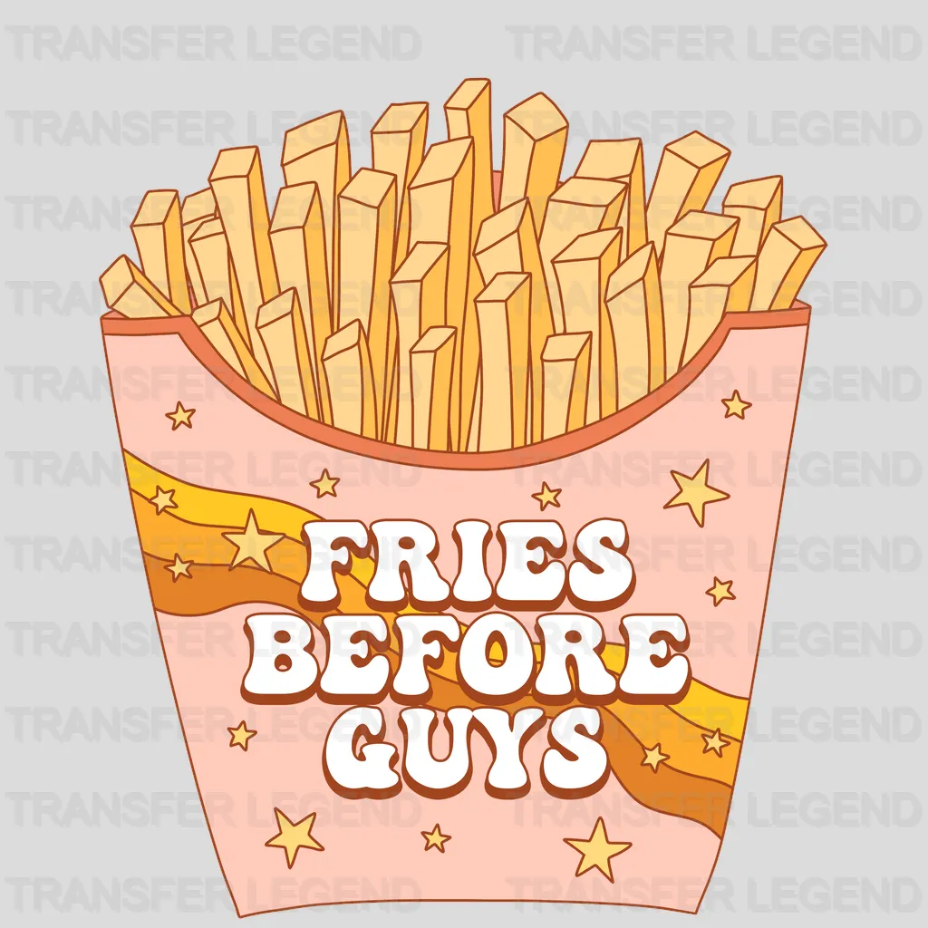 Fries Before Guys Vintage Design - DTF heat transfer - transferlegend