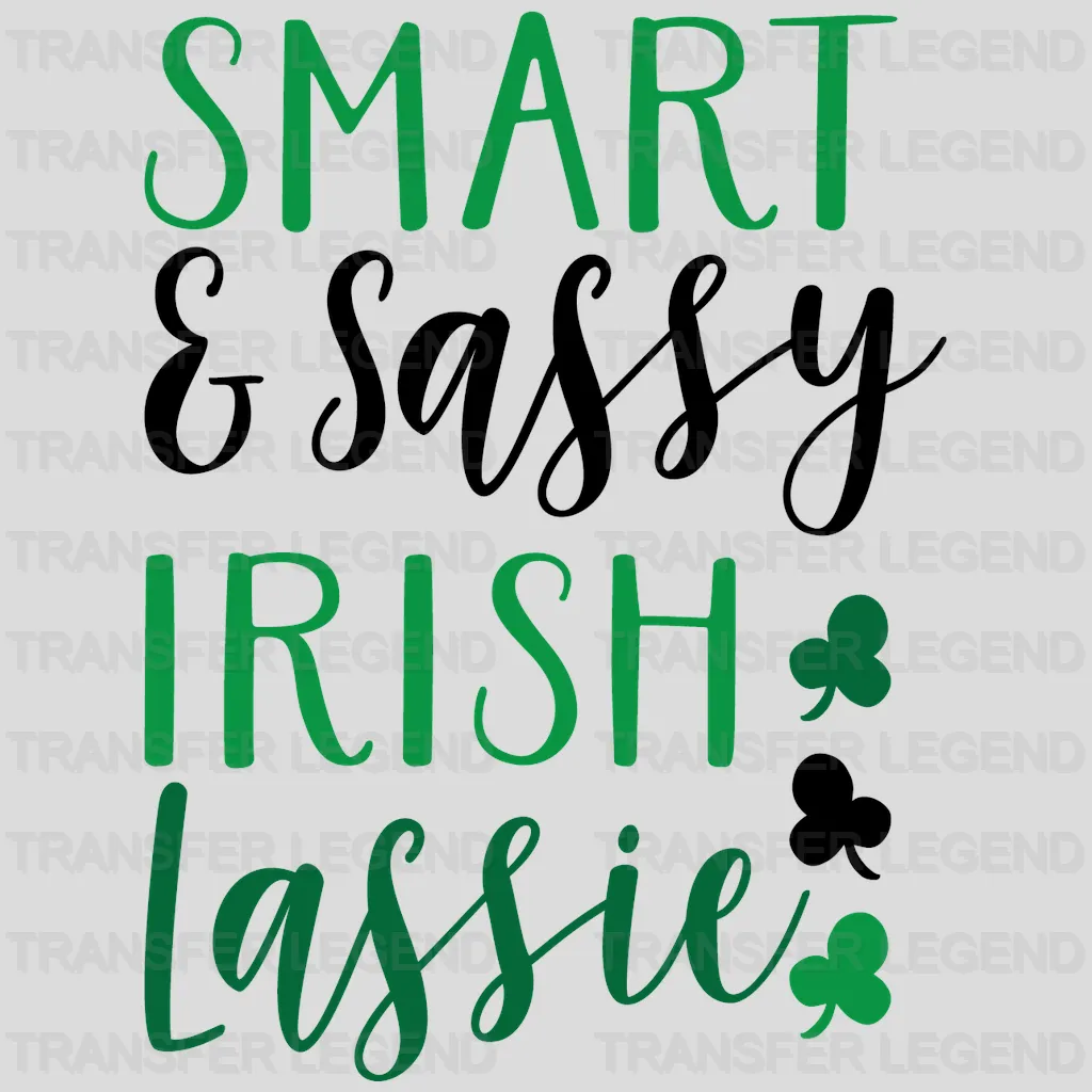 Irish Lassie St. Patrick's Day Design - DTF heat transfer - transferlegend