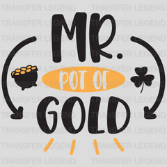 Mr. Pot Of Gold St. Patrick's Day Design - DTF heat transfer - transferlegend