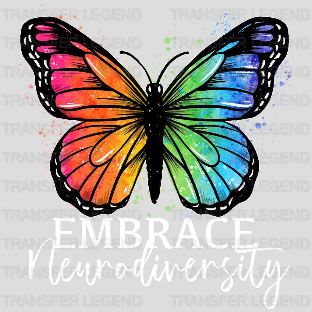 Embrace Neurodiversity Design - DTF heat transfer - transferlegend