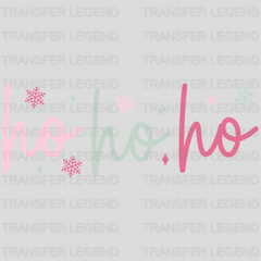 HO HO HO Christmas Design - DTF heat transfer - transferlegend