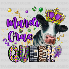 Queen Mardi Gras Design- Mardi Gras DTF heat transfer - transferlegend