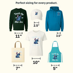 Stitch Touch Me And I Will Bite You Design - DTF heat transfer - transferlegend