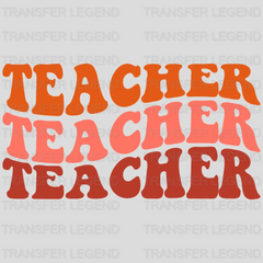 Teacher Colorfull Design - DTF heat transfer - transferlegend