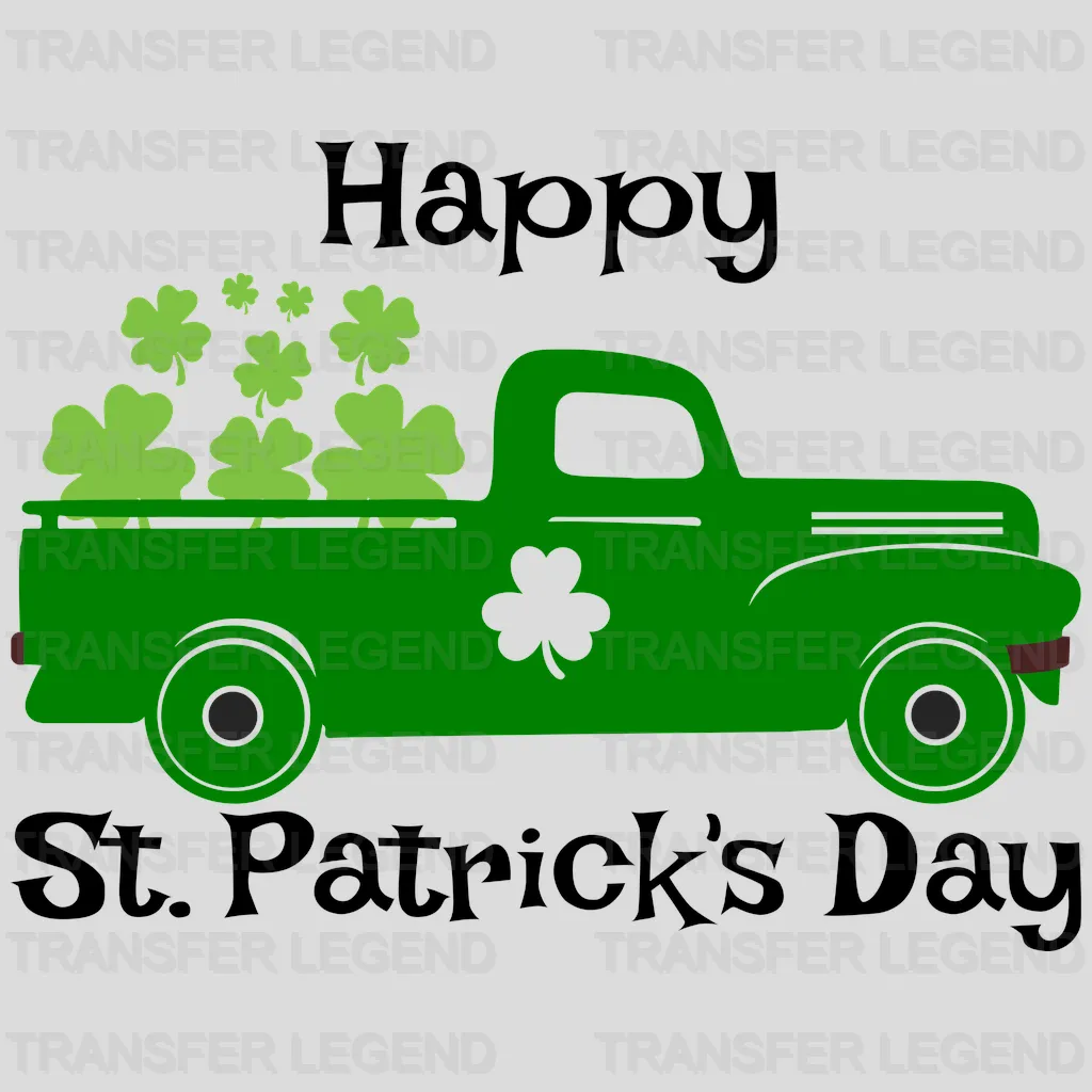 Truck St. Patrick's Day Design - DTF heat transfer - transferlegend