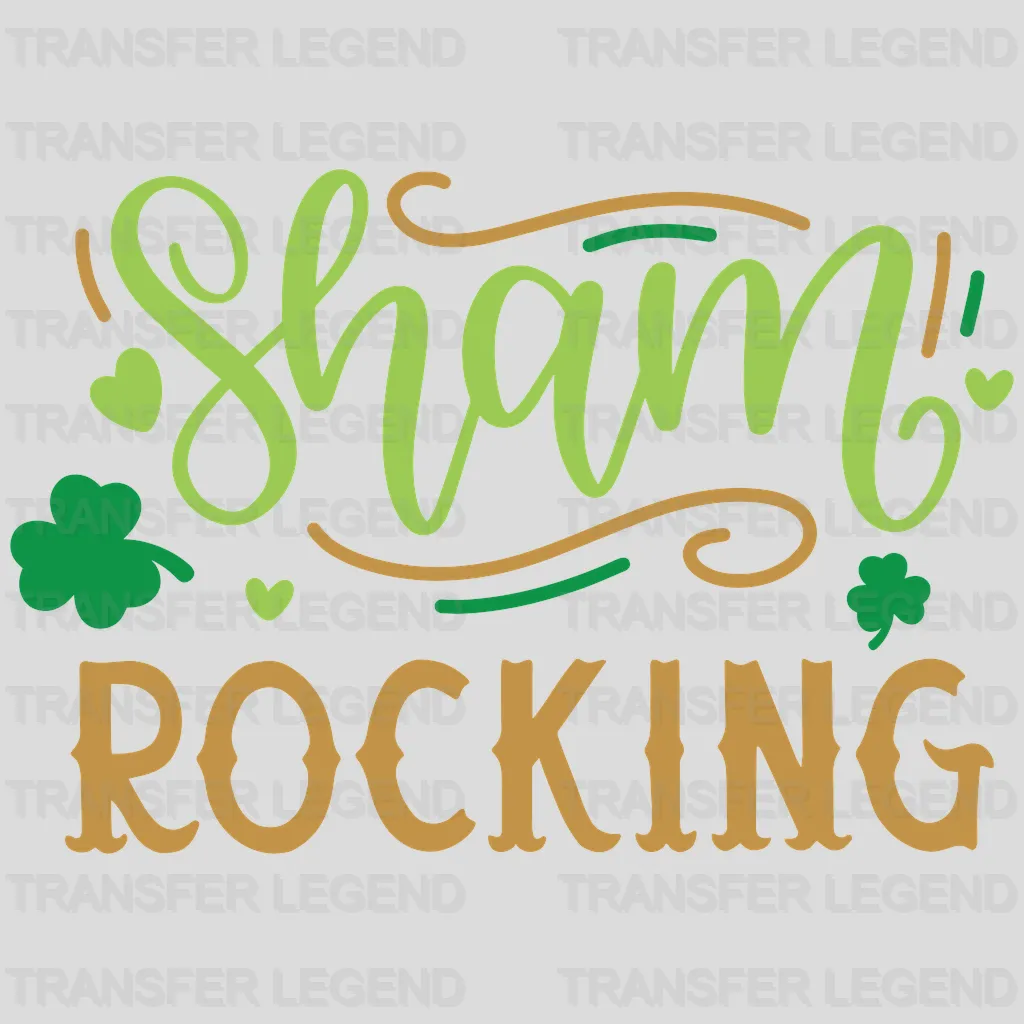 Shamrocking St. Patrick's Day Design - DTF heat transfer - transferlegend