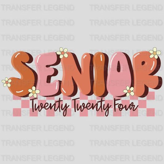 Senior Twenty Twenty Four- Graduation DTF Transfer - transferlegend