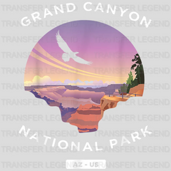 Grand Canyon National Park - Arizona US - Travel Hiking Design - DTF heat transfer - transferlegend