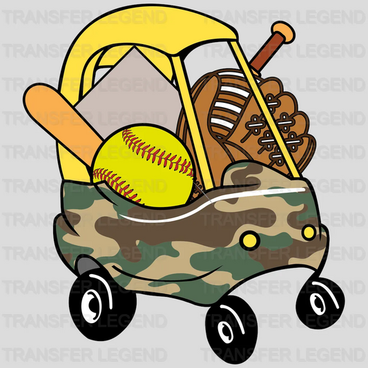 Softball Car DTF Transfer - transferlegend