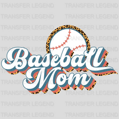 Baseball Mom Ball Leopard DTF Transfer - transferlegend