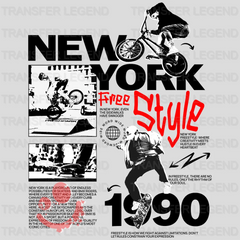 New York Free Style Streetwear Design - DTF Heat Transfer - transferlegend