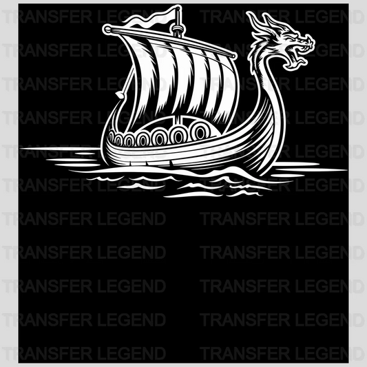 Viking Boat Nordic Design - DTF Heat Transfer - transferlegend